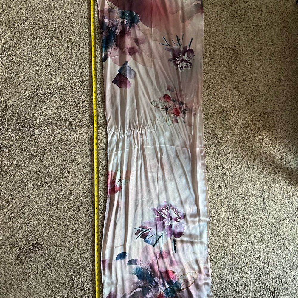 Gorgeous Water Color Floral Silk Scarf-New